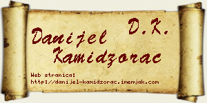Danijel Kamidžorac vizit kartica